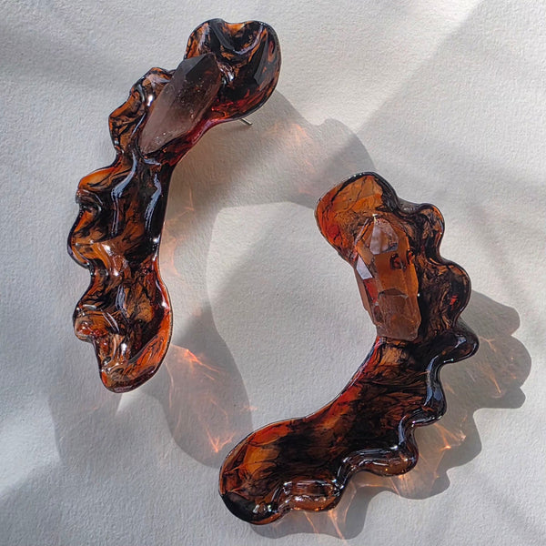 Aros Variación de gesto orgánico (colores negro y naranjo)