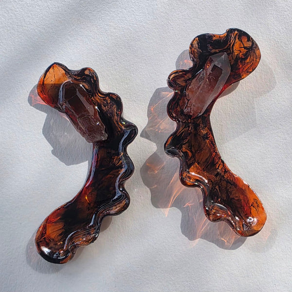 Aros Variación de gesto orgánico (colores negro y naranjo)