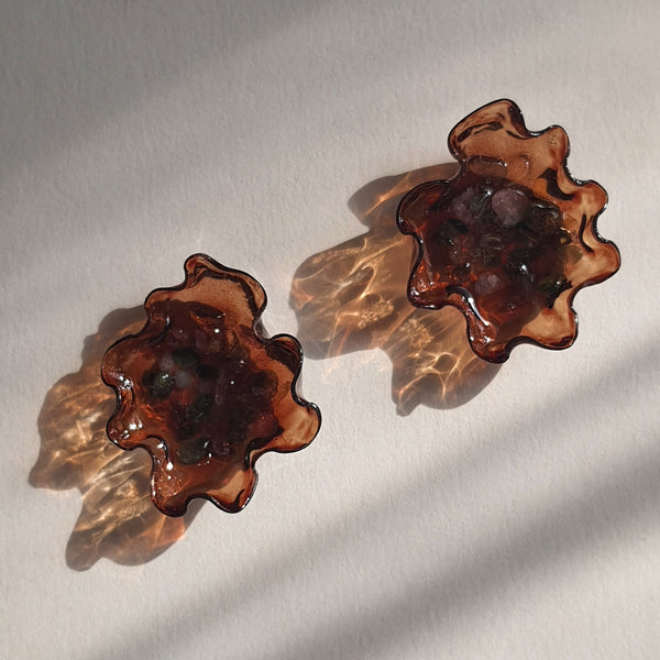 Aros Abstracción marina (3,8 cms.) (PRECIO REBAJADO, original 55.000)