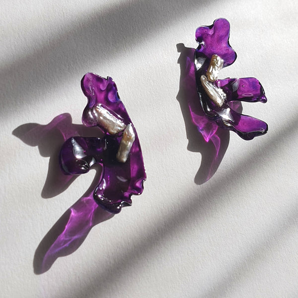 Aros Flor Diseccionada PRECIO REBAJADO original 70.000 clp.