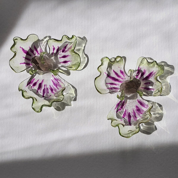 Aros Flor marina y engarce (grandes)