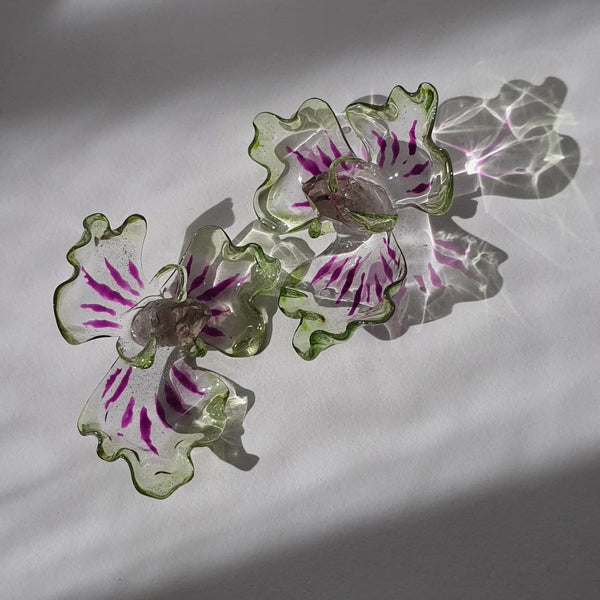 Aros Flor marina y engarce (grandes)