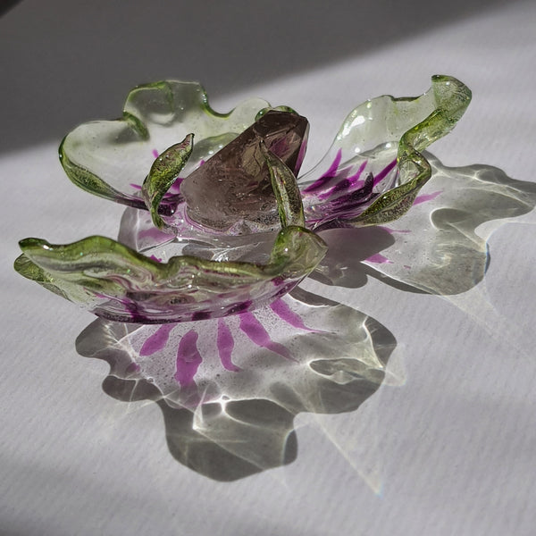 Aros Flor marina y engarce (grandes)