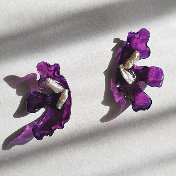 Aros Flor Diseccionada PRECIO REBAJADO original 70.000 clp.